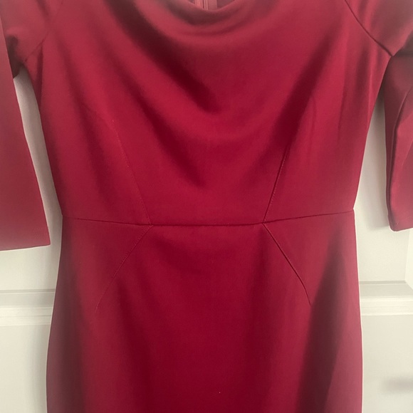 Lulus deep red long sleeve midi dress - Picture 5 of 10